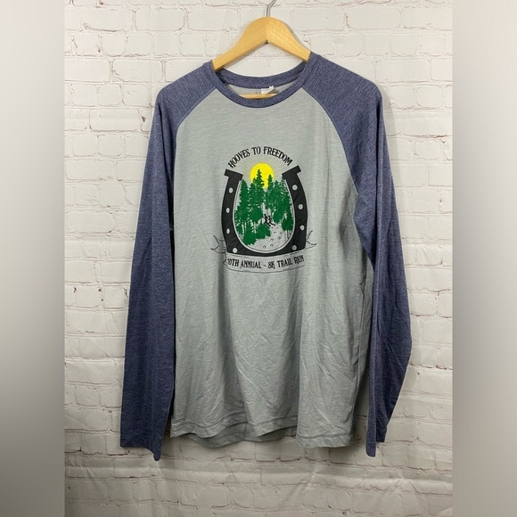 Sport-Tek Other - Hooves To Freedom 10th Annual 8k Trail Run Sports Tek Shirt Mens Size Large